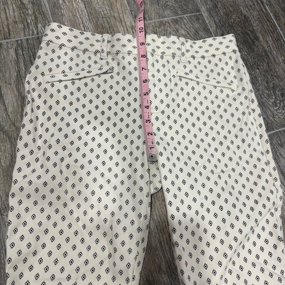 GAP Women’s Ivory Black Skinny Ankle Work Pants Sz 6 Classic Preppy Stretch - Picture 6 of 9